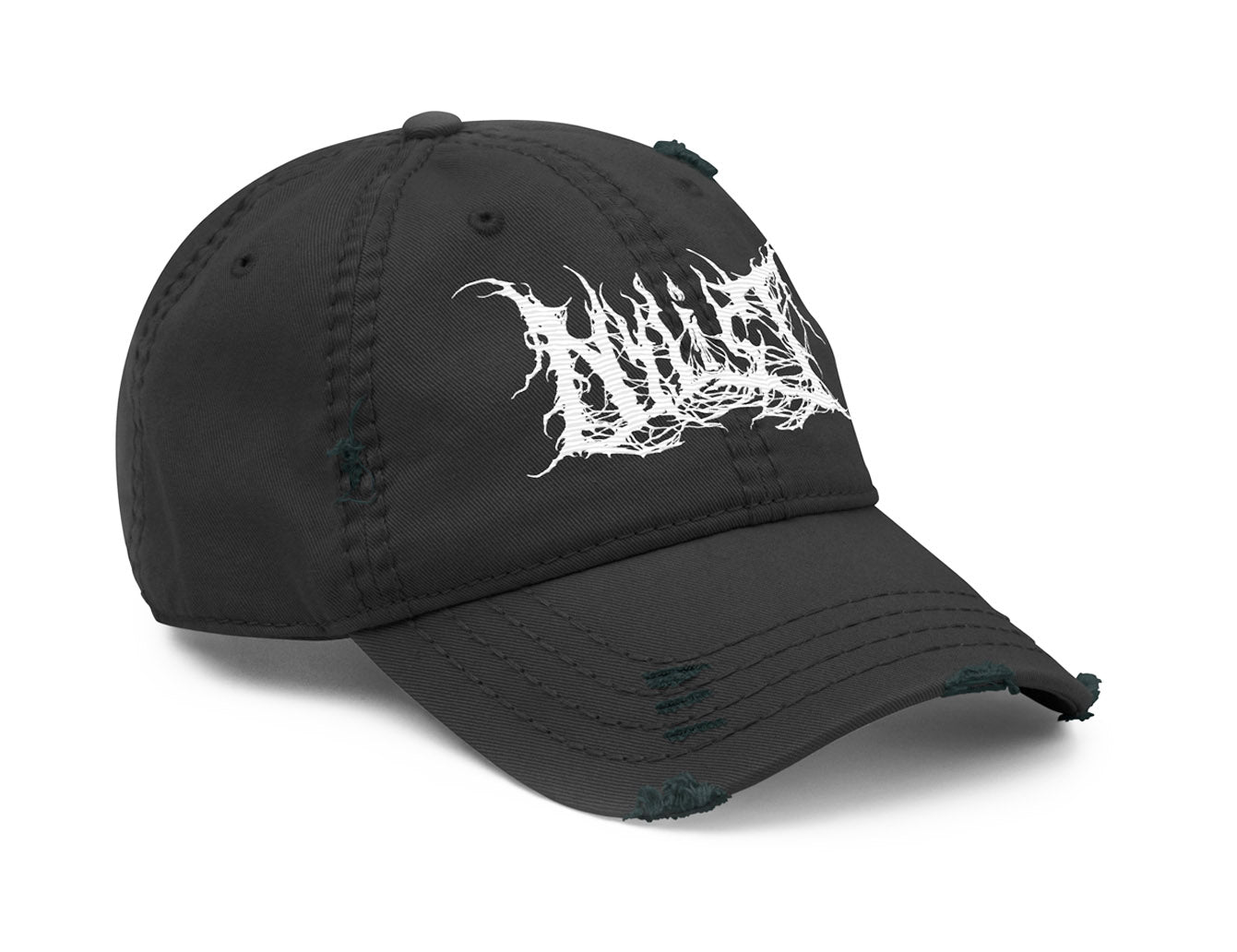 Distressed Dad Hat (Black)